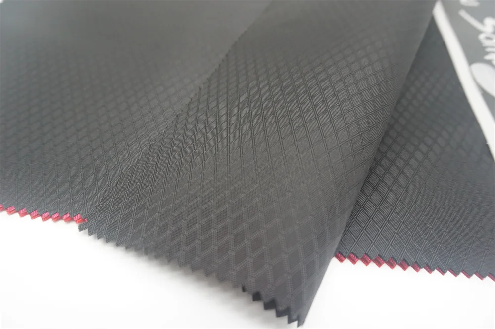 200D Nylon Oxford Dobby/Jacquard Solid Dyed with PU Coating and WR for Bag/Luggage/Shoe/Tent Fabric