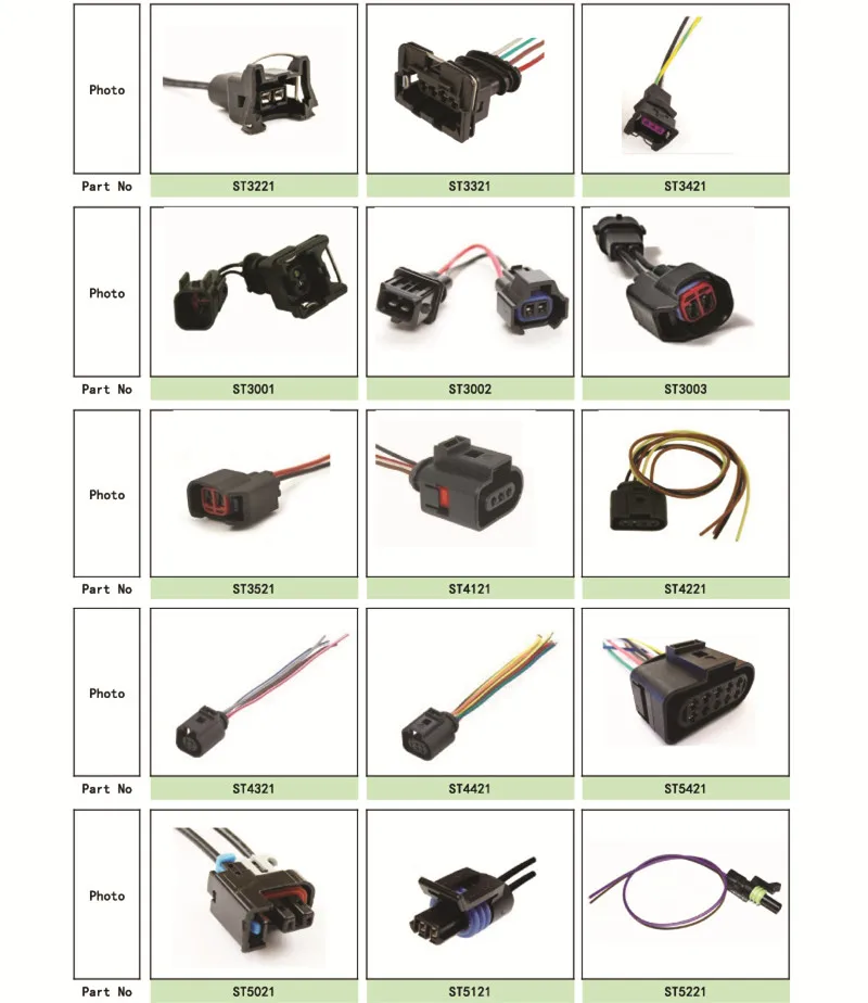 Automobile 2 Pin Engine Cooling Fan Connector Pigtail Harness for Chevrolet Opel Daewoo Ford