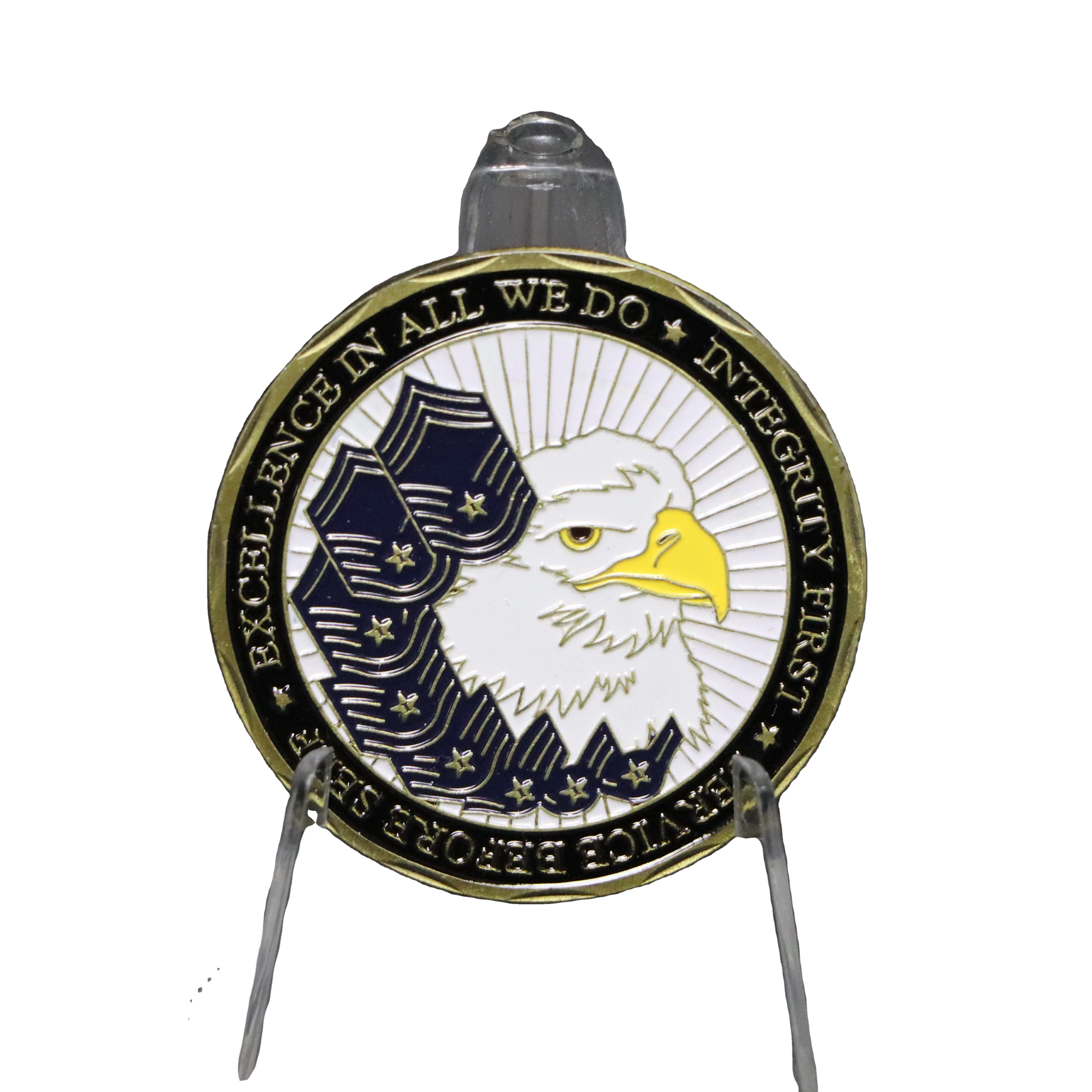 Factory Customized 3D US United States American Flag Eagle Commemorative Challenge Coins Custom Challenge Coin American Eagle