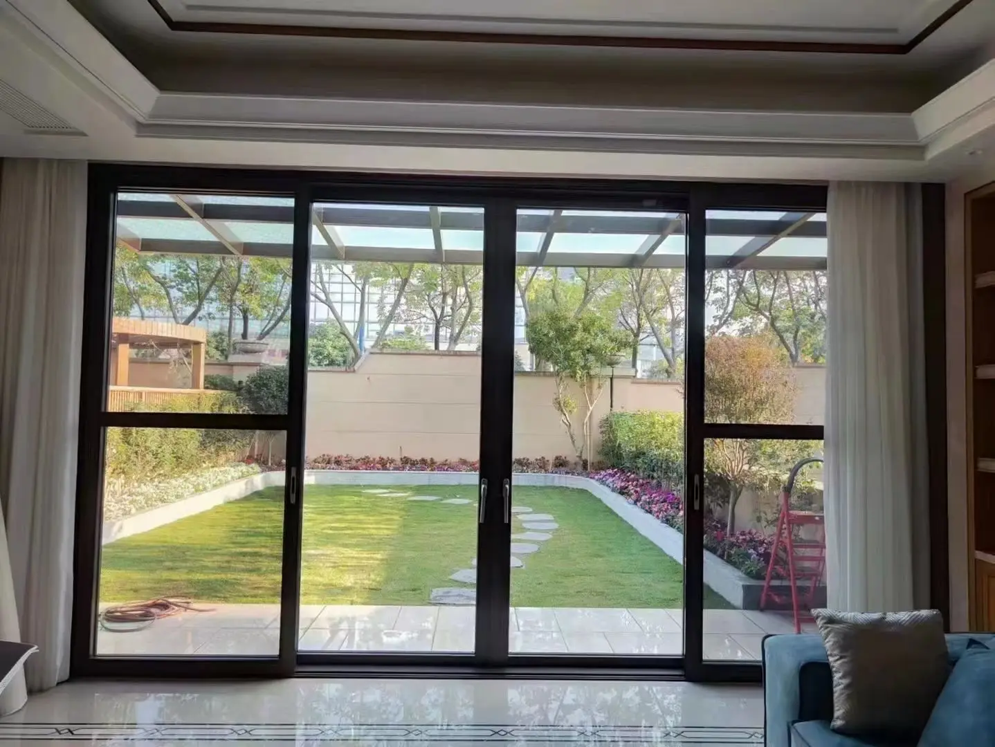 Europe standard CE aluminum sliding windows with mosquitoes mesh sliding windows