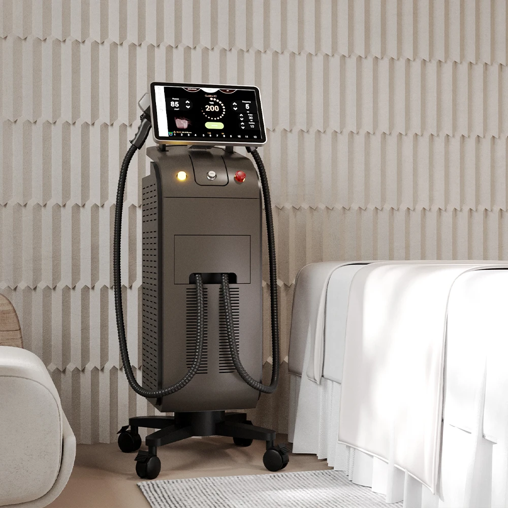 1200W Diode Laser Hair Removal Machine 1064nm Permanent Germanium Laser 4 Wavelengths Beauty Equipment from Russia