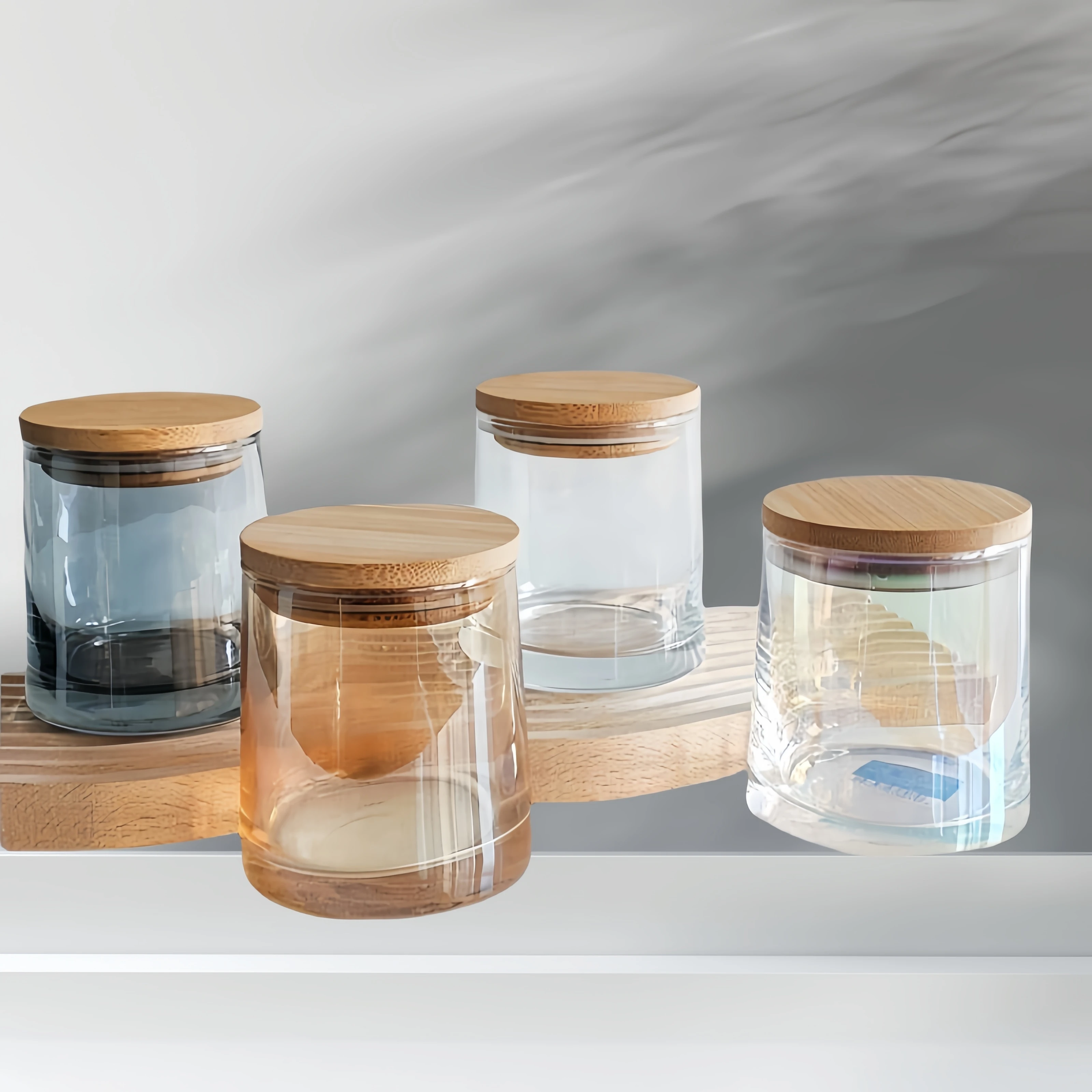 Luxury Scented Candles in Glass Jar Glass Candle Jar Unique Candle Jars