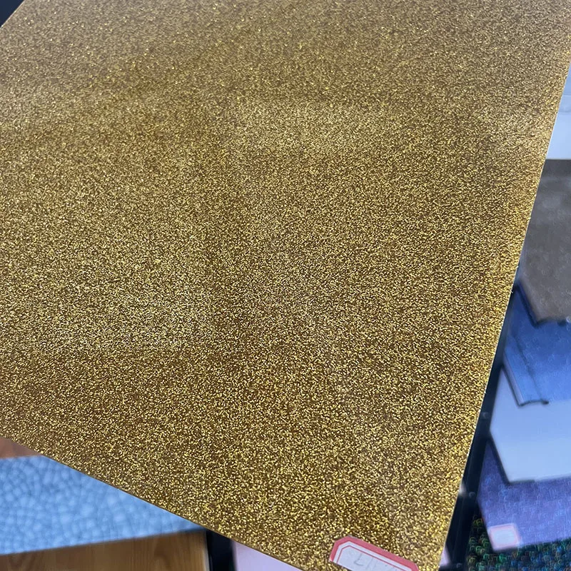 Chinaplas customize 4 X 8 mixed color glitter sparkle plexi glass board MMA acrylic sheet