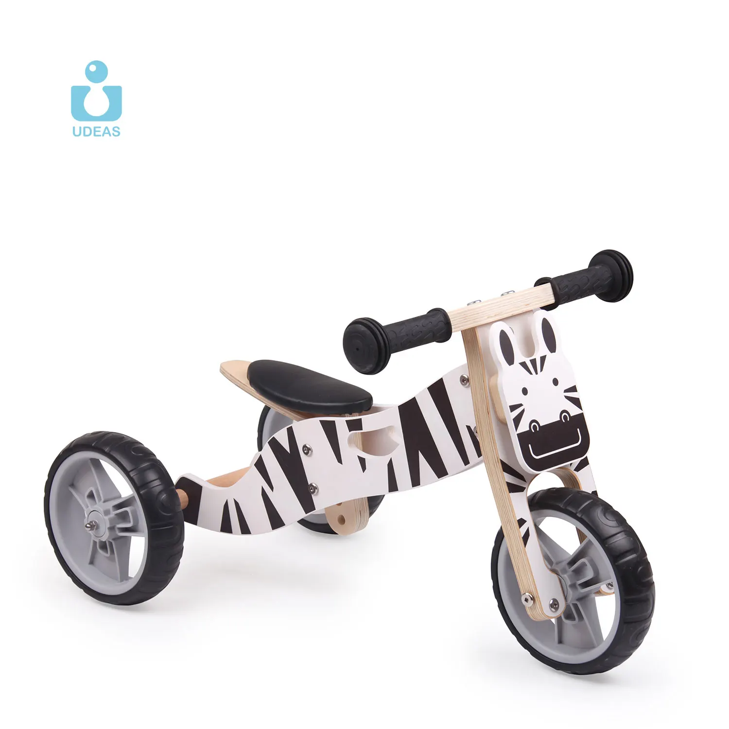
Wooden Balance Bike Bicycle Tricycle Trike 2 in 1 Baby Ride on Toy Toddler Kids Wooden Balance Bike 