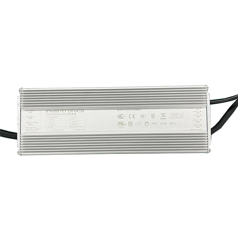 Inventronics EUM-320SXXXMX EUM-320S760MG EUM-320SxxxMT 0-10 В 320 Вт Диммируемый Светодиодный драйвер для KingBrite Grow Lights