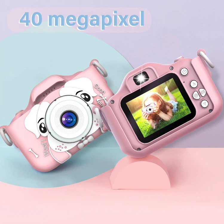  Детская камера для собаки креативная 2 0 дюймовая HD Цифровая Камера Двойная селфи мультяшная собака 1080P детей на день