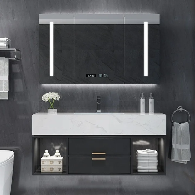 wholesale customized wood bathroom furniture bathroom vanity bathroom cabinet