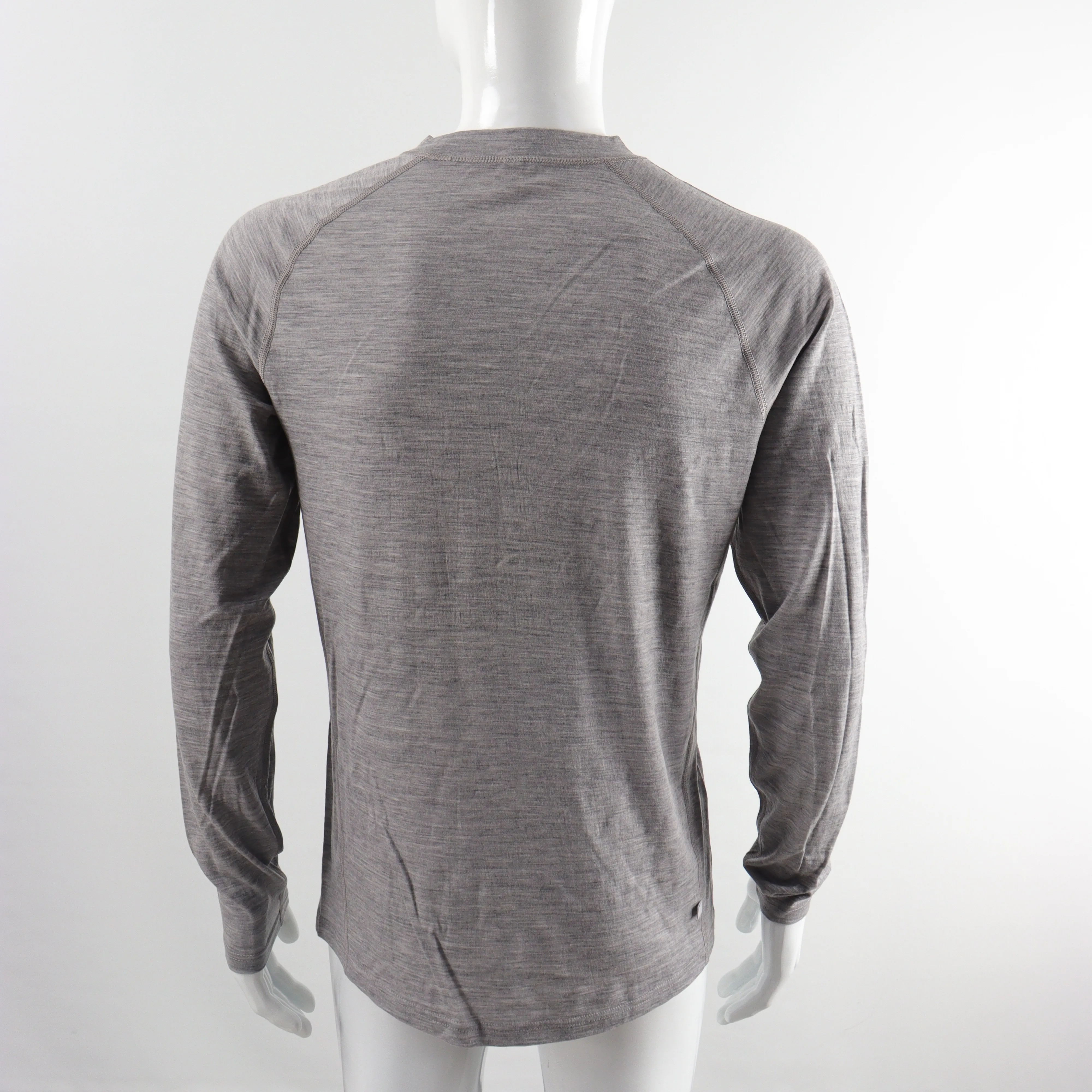 custom wholesale merino wool men thermal underwear long sleeve shirt