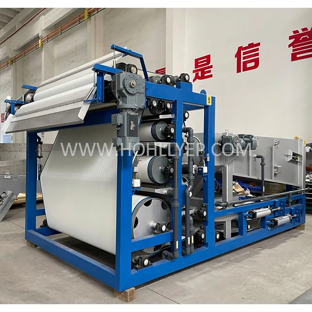 Screw Press Sludge Dewatering Machine Belt Filter Press For Liquid and Solid Separation