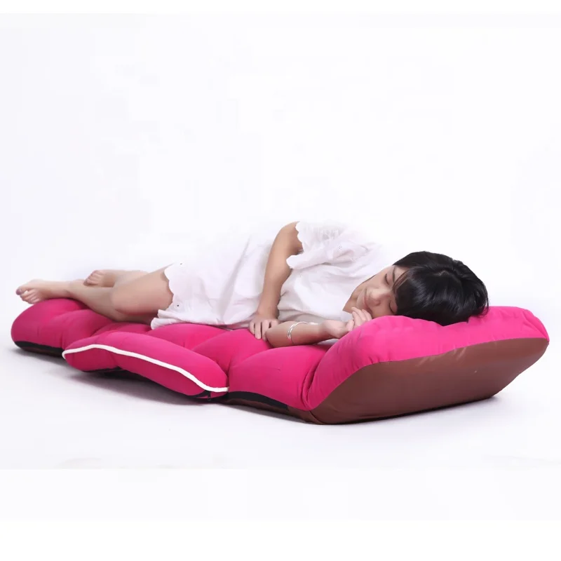 
Floor Folding Chaise Armchair Lounge Chair Modern Fashion Living Room Comfort Daybed Lazy Reclining Upholstered Sleeper Sofa Bed 