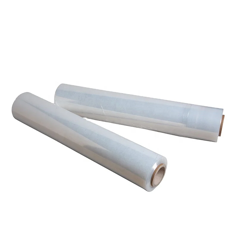 15mic or 30mic Color Lldpe Stretch Film Jumbo Roll Factory Price Pallet Wrap Transparent Pe   Wrapping Packing 3.5kg