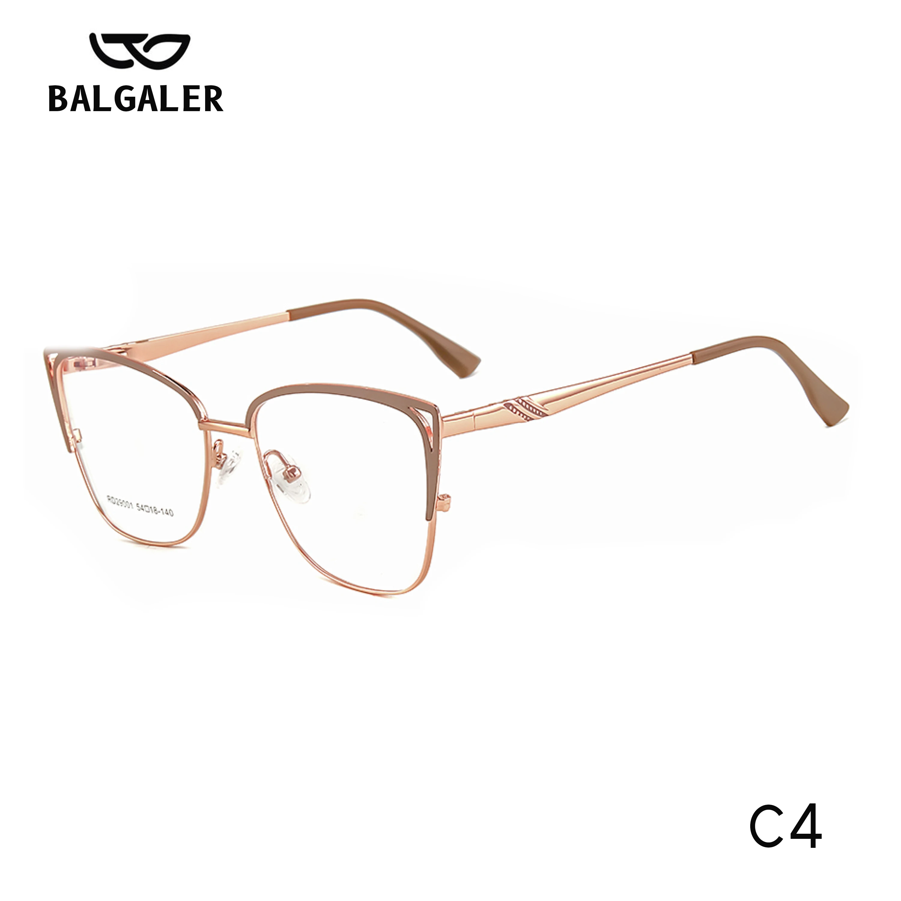 New Women Fashion High Quality Cat Eye Optical Glasses Frame Women Spectacles Eyeglasses Frames Blue Anti-Light Glasses