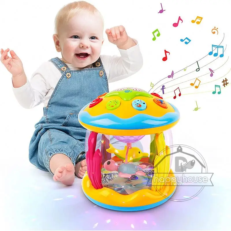 Baby Toys 6 0 12 Months Musical Toy Babies Ocean Rotary Projector Montessori Early Educational Toys with Music Light Kids