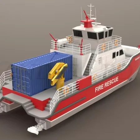 Grandsea 20m All Welded Aluminum Catamaran Fire Boat for sale