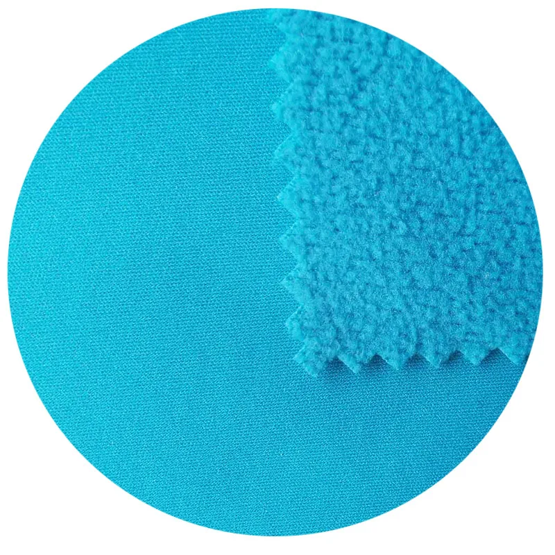 Soft hand feeling  windproof cloth softshell fabric 2 layers 100% polyester 50d mechanical stretch