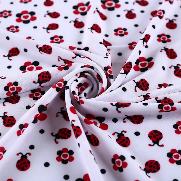 Cheap wholesale FDY printed knitted spandex custom jersey fabric animal print