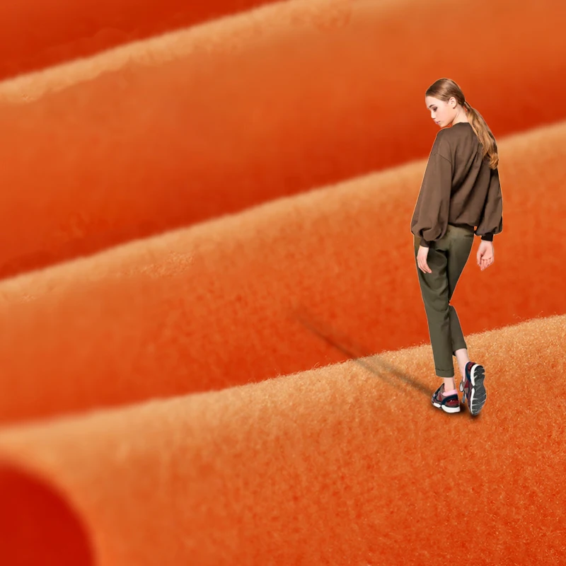 Тяжелый 90% полиэстер 10% спандекс Французский махровый хлопковый толстовка с капюшоном ткань рулон текстиль 260 г/м2 для одежды