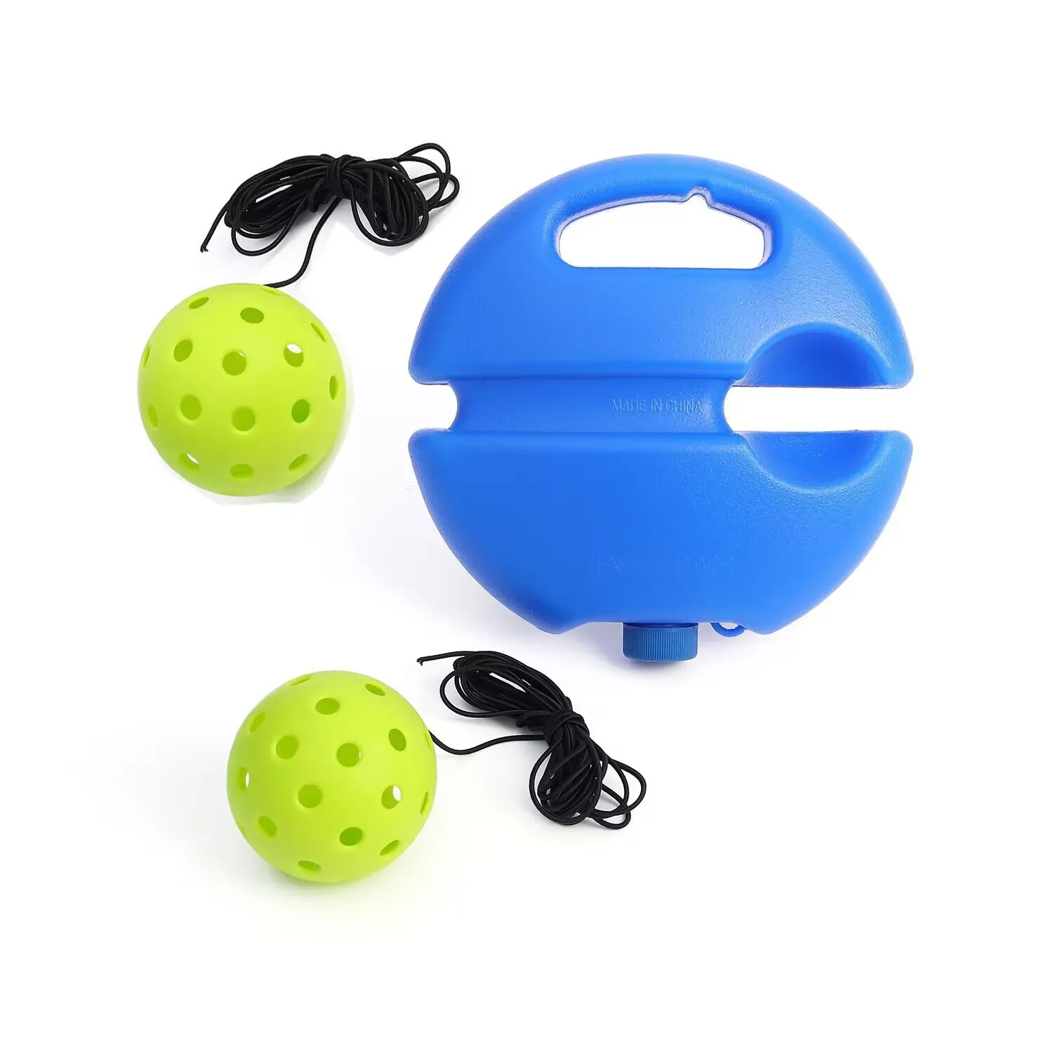 HeiBo Pickleball balls 40-hole Trainer With Elastic Rope Pickleball Ball  Accessories ball Training Aid for Sport Player
