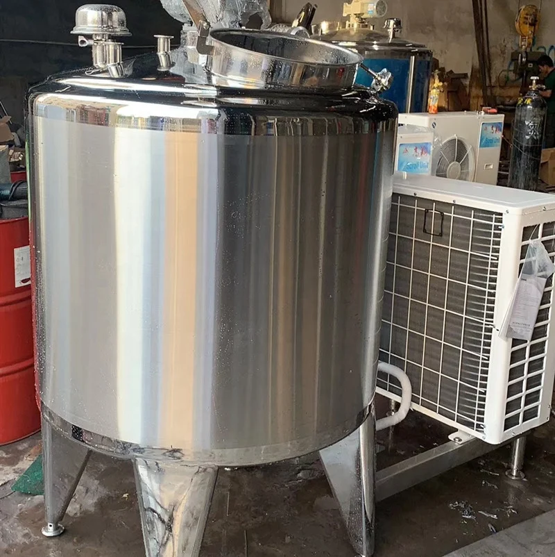 milk cooler/small Fresh milk system refrigerated dairy milk cooling tank