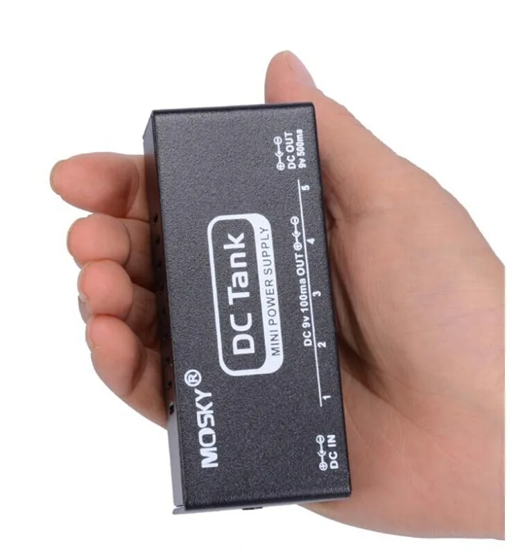Mosky DC-Tank Mini Pedal Power Supply Guitar Effects Pedal 6 Isolated Output Power Short Circuit /Over Current Protection