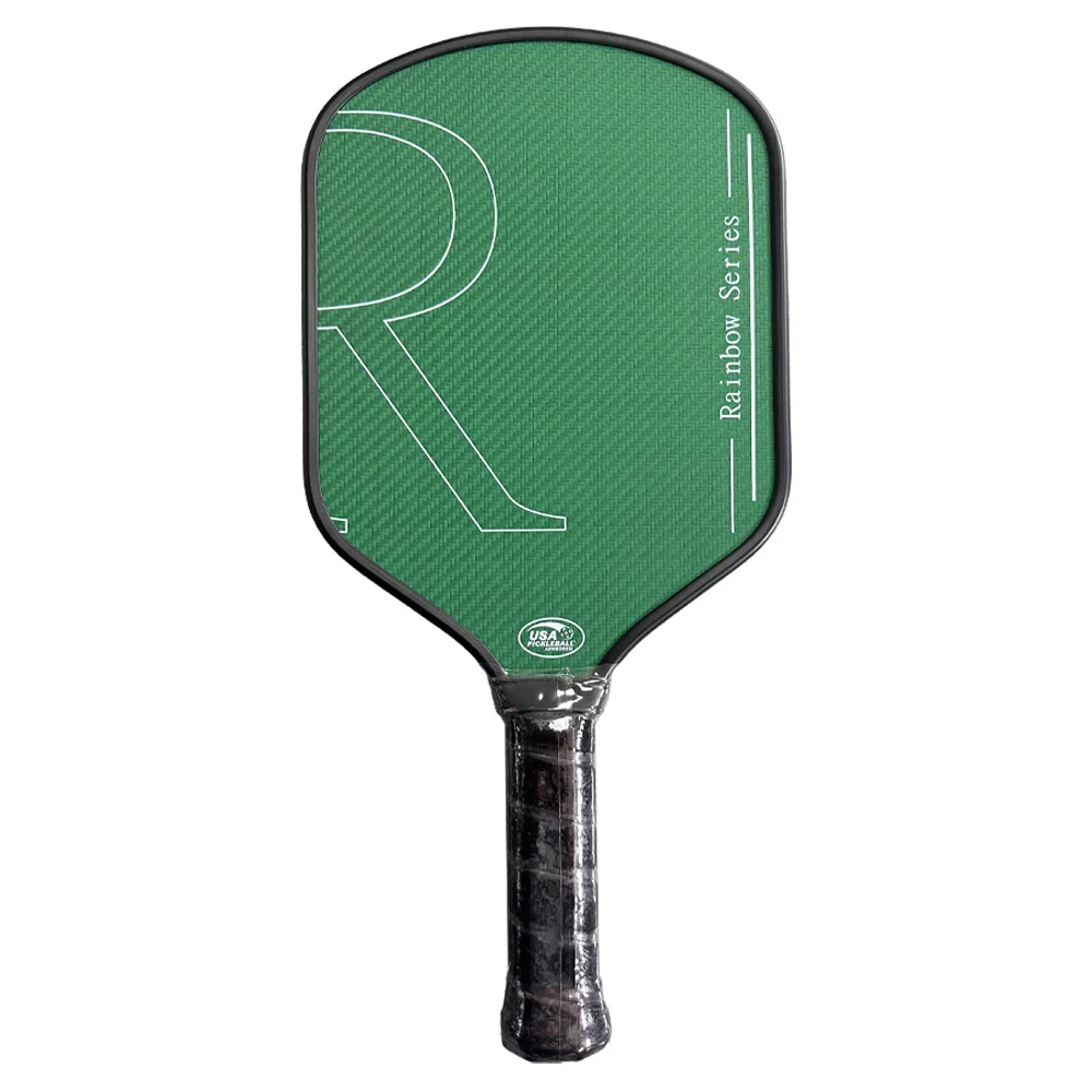 The Popular Hybrid Shape Thermoformed All-in-one Original Texture Features 100% Green Kevlar Material Pickleball Paddles