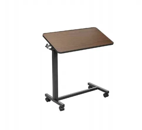 Wooden rotated table top Adjustable Rotating Hospital Over Bed Table Table for Hospital or Home Office or Bedroom Easy transport
