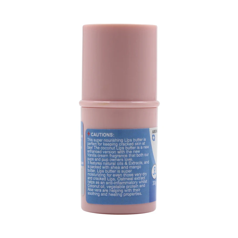 Organic Natural Pet Cleaning Care Heals and Repairs Foot Cream Moisturize Paw Nose Lips Stick Balm 6g Pack for Dogs and Cats