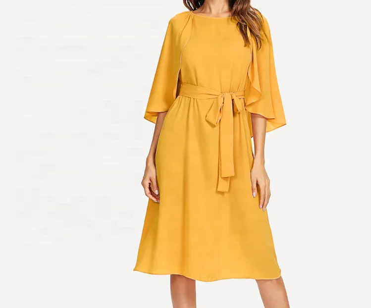 
2020 OEM manufacture guangzhou clothing women casual fashion dress 