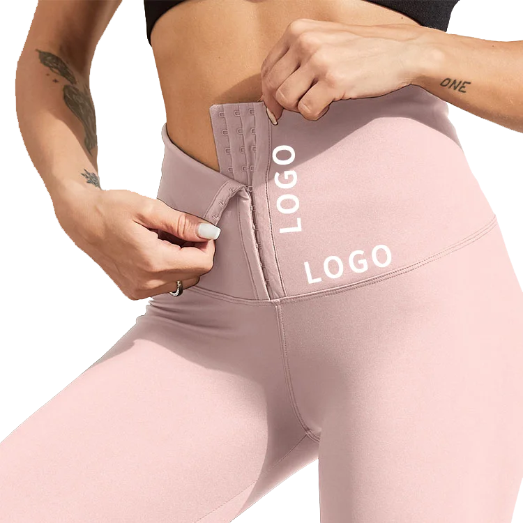 NANBIN Wholesale S-5XL Plus Size Outdoor Sport Sauna Sweat Red Yoga Pants Women Fitness Waist Trainer Leggings