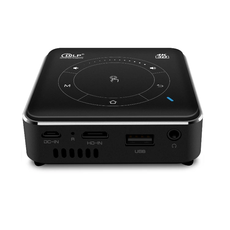  Проектор Moniel P11 DLP 4K Android 9 0 4 Гб + 32 ГБ Мини Портативный светодиодный проектор 2 4G 5G WiFi BT 3D для домашнего
