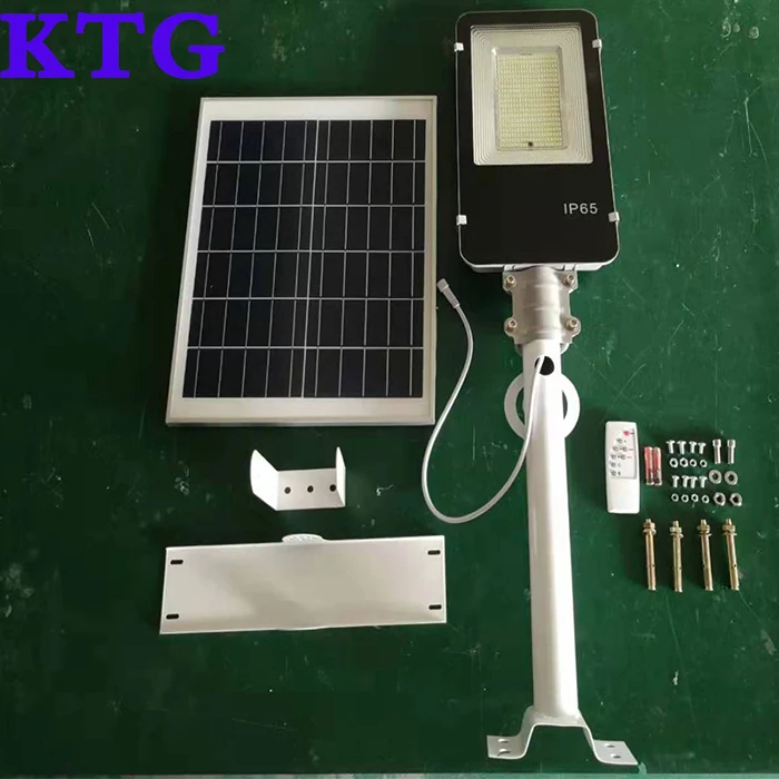 50W 100W High Power Lens Luminaire Outdoor Ip65 Waterproof Cctv Camera 60 80 Watt All In two Led Solar Street Light With Sensor