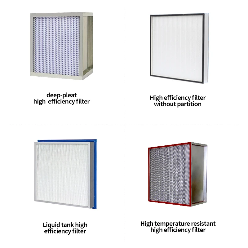 Aluminium Frame  99.999% 0.3um Hepa Filter Air Filter For Cleanroom