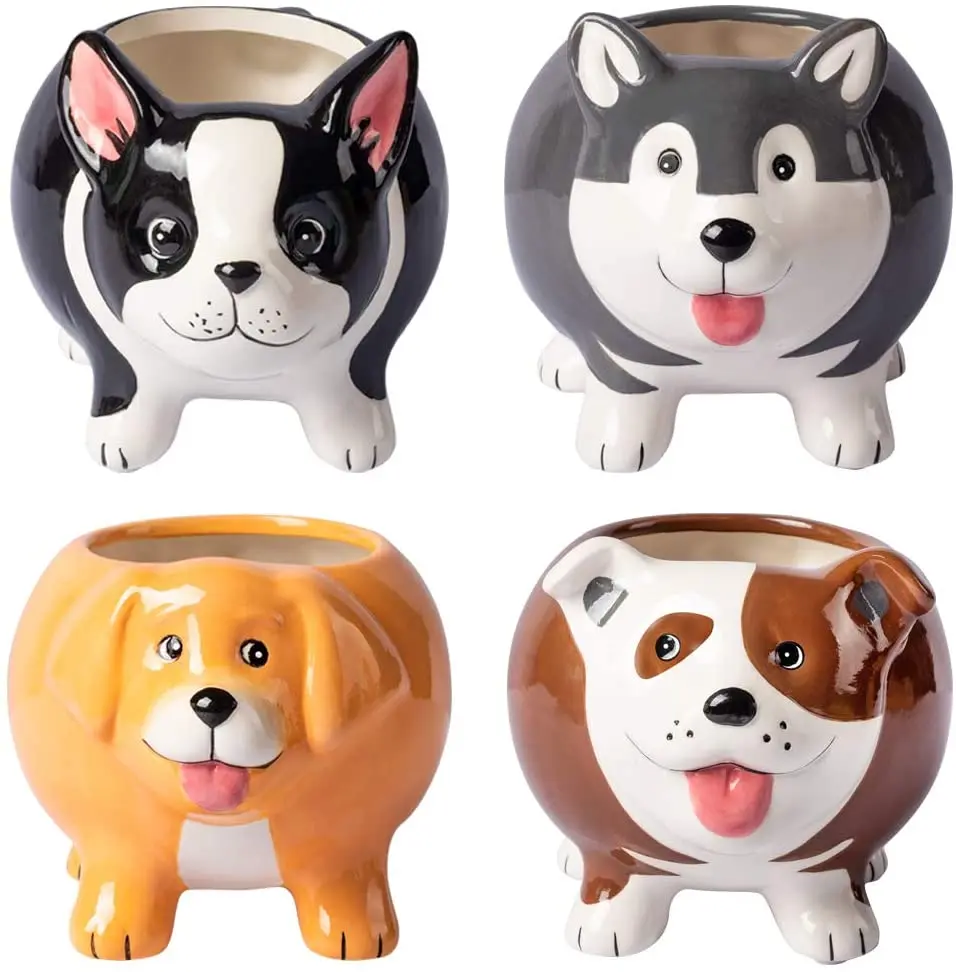 Керамический горшок для растений ручной работы в античном стиле