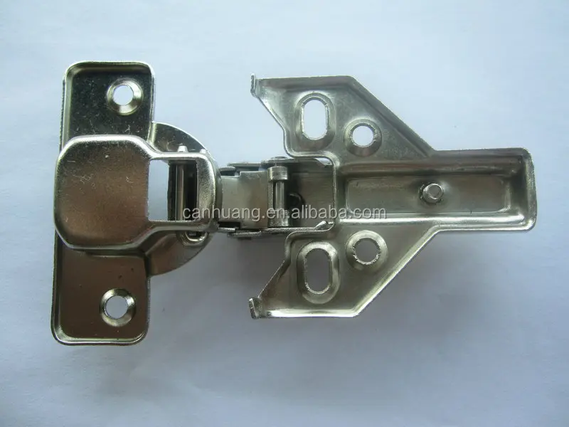 YOUDO Furniture Hardware Two Way Iron Concealed Hinges Butterfly Base Hinges for Kitchen Cabinet Doors