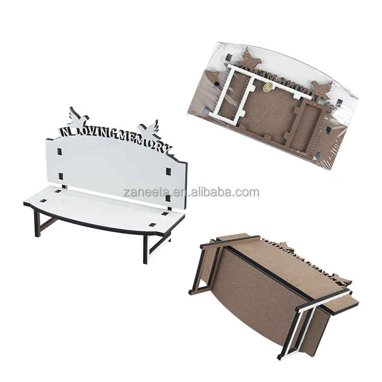 Персонализированный пустый сублимационный Мемориальный стенд в любящей скамейке памяти