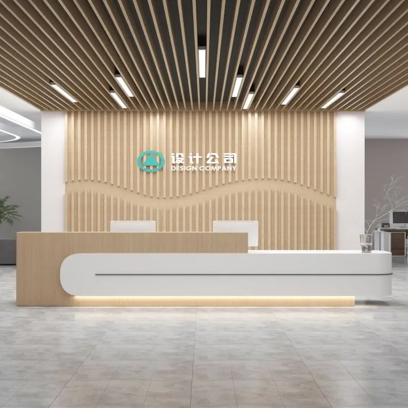 Modern Company Front Desk Reception Desk Dental Hospital Beauty Salon Consultation Service Counter Cashier