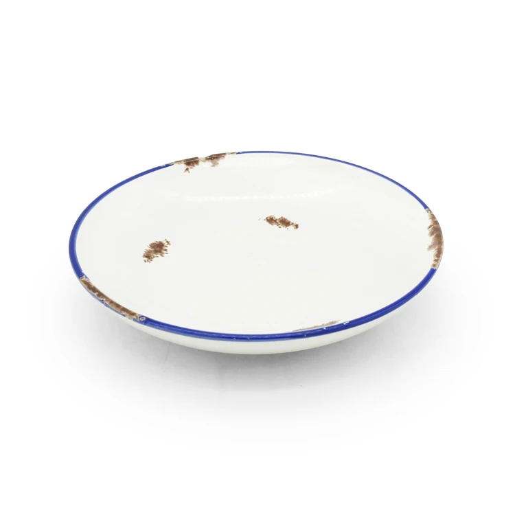 Wholesale White  7.5 inch kitchen porcelain enamel food storage jar double ginger suger tea Home goods canister