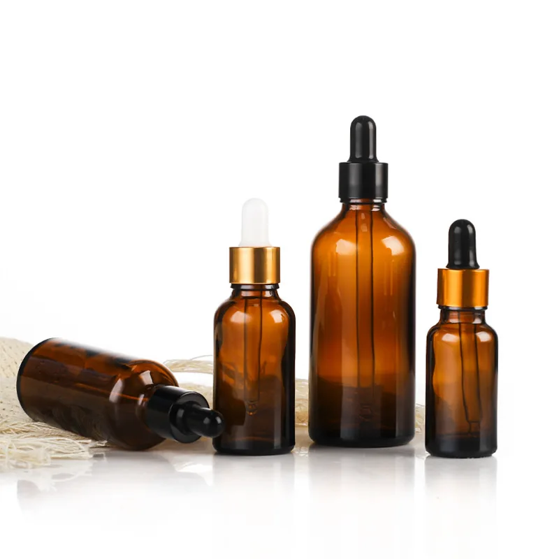 Essential Massage Oil Pipette Refillable Bottles Frosted Container