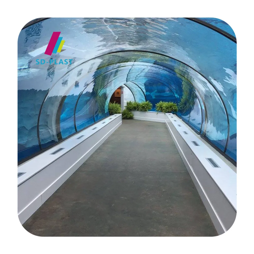 Custom Transparent large fish tank acrylic aquarium for Seaworld aquarium tank