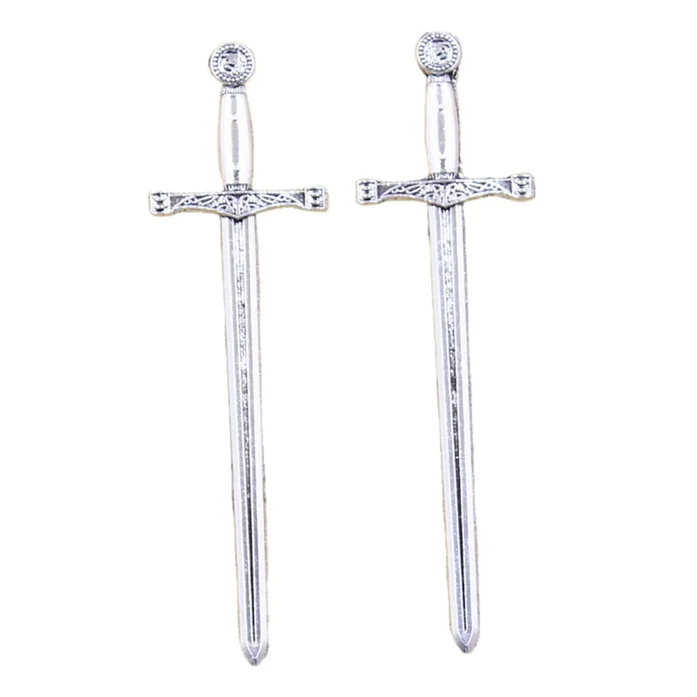 Charms fencing sword 85x24mm Handmade Making fit,Vintage Tibetan Silver Color Pendants,DIY For Bracelet Necklace
