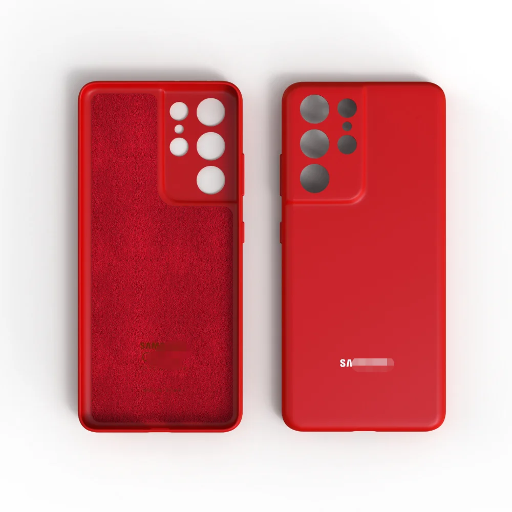 For Samsung Galaxy S21 S21Plus S21 Ultra Case Silky Silicone Cover Soft-Touch Back Protective Housing For S30 S30+ S30 Ultra