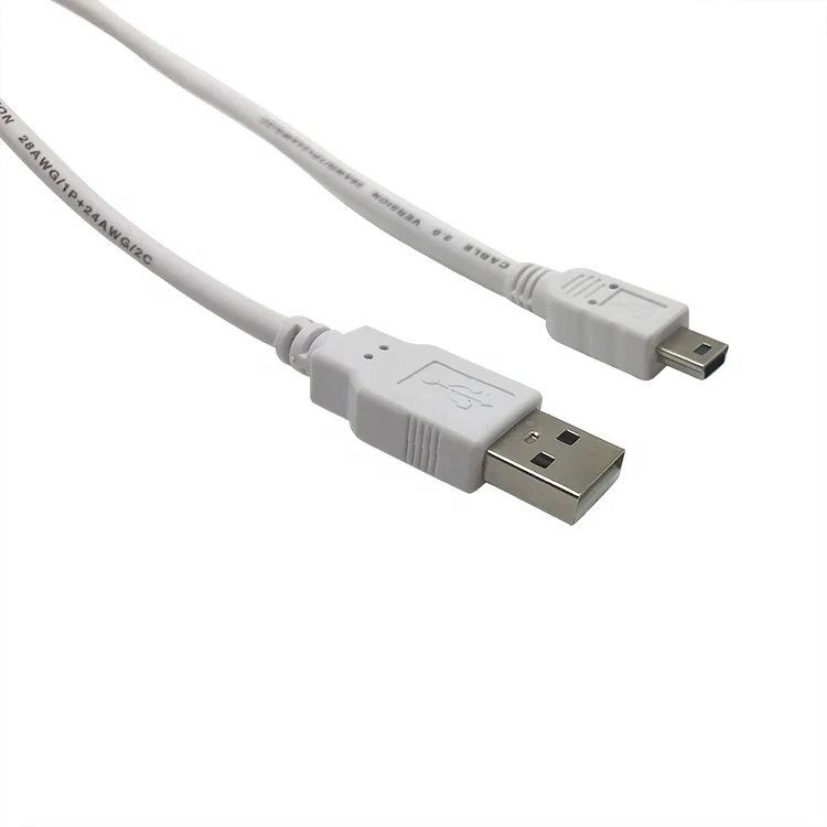 Mini USB Cable for cellphone and telephone Mini 5 Pin USB Cable for MP3/PM4