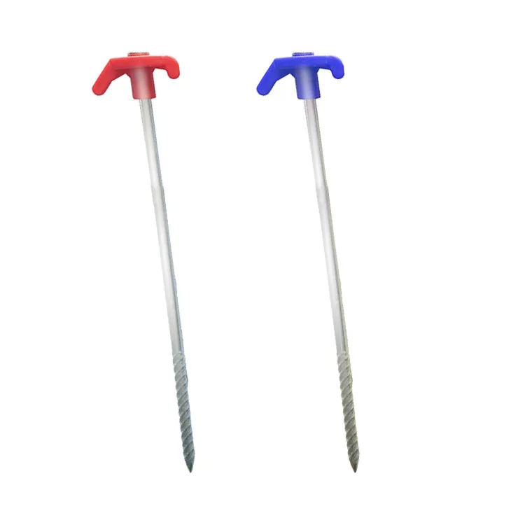 High Strength Screwdriver Tent Pegs Steel Tent Stakes Tent Nail For Ground Camping Hiking