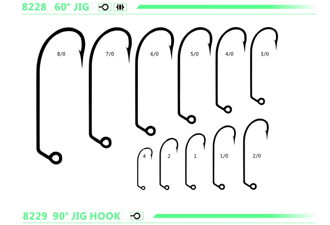 NT40128 High quality high carbon steel jig fishing hook