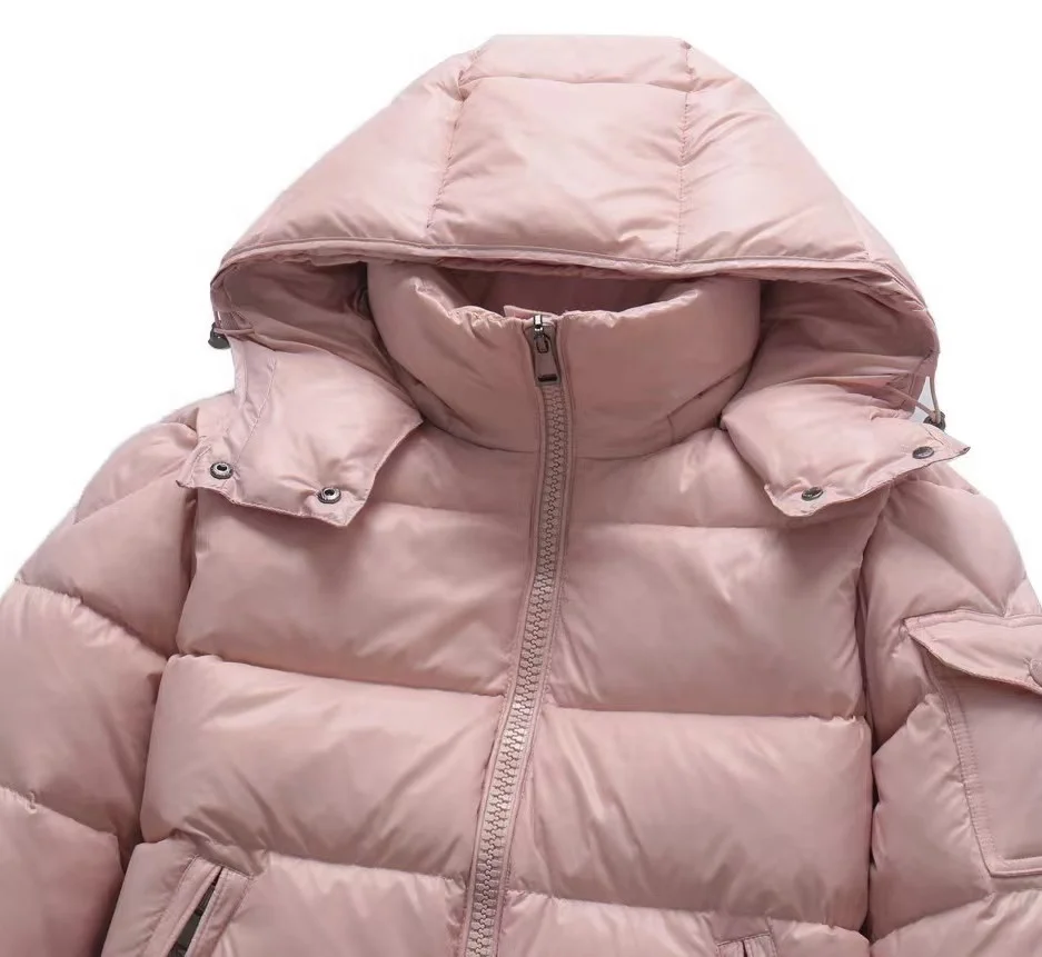 Top 1V1 G brand  luxury Brand Famous Men Women Pink Puffer  Coat Knee-high puffer designer jacket Down Jacket  clothes
