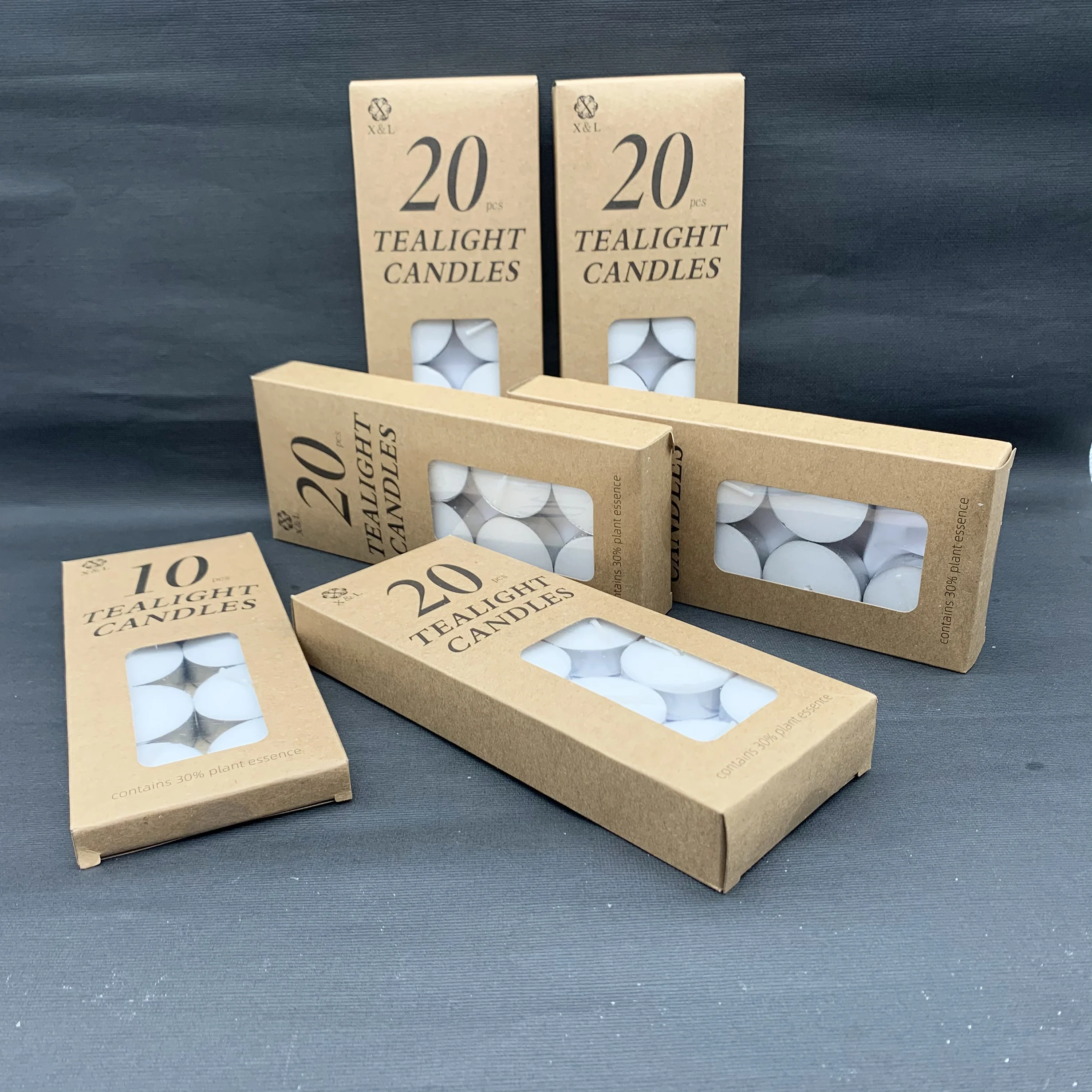 Wholesale 20 Pack Unscent Paraffin Wax White Tealight Candles For Shabbat Weddings Christmas Home Decorative