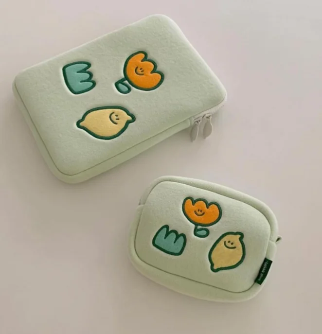 Micani bestseller ins korea style laptop cover laptop pouch sleeve tablet sleeve pad Bag Storage Pouch with embroidery for girls