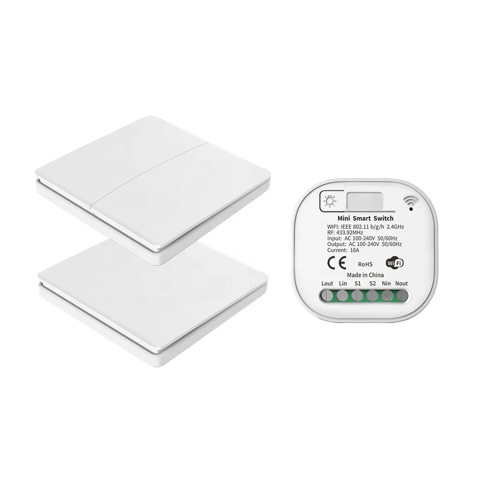 Sixwgh 16A переключатель Wi-Fi Smart Home приложение Tuya дистанционное управление смарт-таймер переключатель без батареи выключатель света совместим с Google Home, Alexa