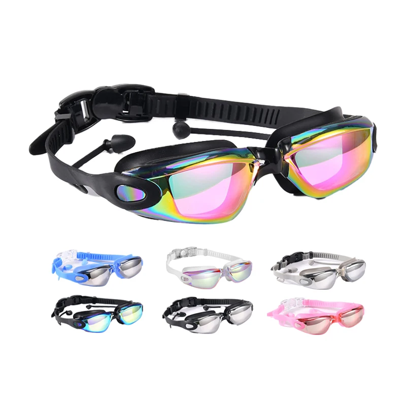 High Quality Silicone Soft Nose Bridge Glasses No Foging Swim Googles For Adults Swimming