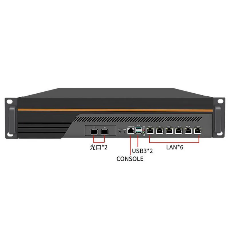 2u-b60-6 Электрический + 2 оптических ядра 12/13-го поколения i3/i5/i7 процессоры сетевая платформа безопасности pfsense брандмауэр компьютер
